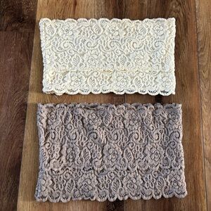 Lace Strapless Bralettes/Bandeaus